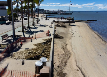 REALIZA API-BCS REPARACIÓN DE SOCAVONES EN MALECÓN LA PAZ