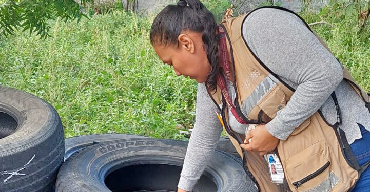 BRIGADAS DE SALUD RECORREN COLONIAS DE LA PAZ CON MAYORES AFECTACIONES POR HURACÁN NORMA
