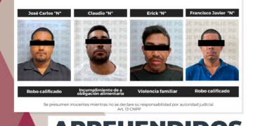 CUMPLIMENTA PGJE A&nbsp;7 ÓRDENES DE APREHENSIÓN CONTRA IMPUTADOS POR DIVERSOS DELITOS