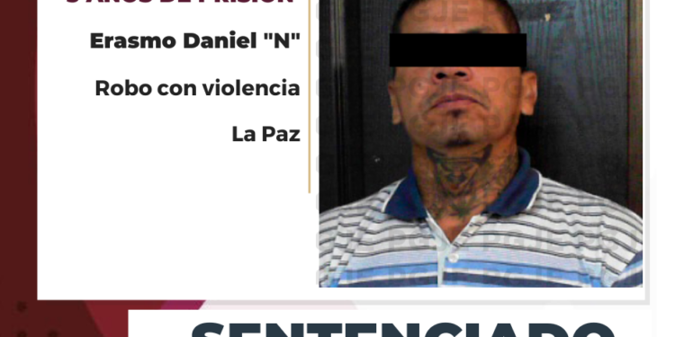 PASARÁ 5 AÑOS EN PRISIÓN POR ROBO A GASOLINERA EN LA PAZ&nbsp;&nbsp;