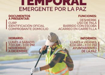 Implementa Ayuntamiento de La Paz&nbsp; Programa de Empleo Temporal&nbsp;