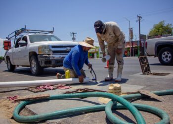 Se atendieron 256 fugas por el OOMSAPAS La Paz, en el transcurso del 16 al 22 de octubre del 2023