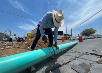 El equipo de Agua Potable de Los Cabos, ha trabajado en las sustituciones de los subcolectores principales de 12, 15, y 24 pulgadas, debido a la caducidad de su vida útil, con un monto de inversión de $24 millones 267 mil 118.94 pesos
