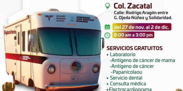 Del 27 de noviembre al 2 de diciembre las Brigadas Médicas