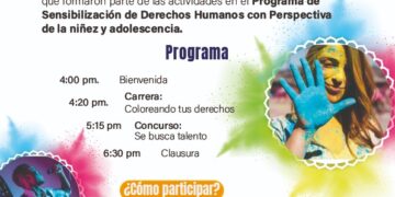 Este próximo miércoles 29 de noviembre se realizará el “Festival Vive Tus Derechos” con una carrera denominada Coloreando Tus Derechos y el concurso Se Busca Talento