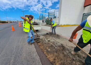 Avanzan de manera favorable en la delegación de Cabo San Lucas, con obras que están dirigidas al mejoramiento de la infraestructura vial y para el beneficio de la ciudadanía