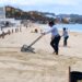 “las playas ya están limpias y en buenas condiciones y pese a que los días más fuertes de trabajo fueron en la primera semana después del huracán Norma, seguimos trabajando en el tema”
