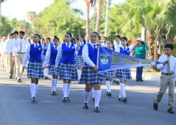 El desfile deportivo, exhibición y concurso de tablas rítmicas por el 113° aniversario de la Revolución Mexicana se espera la participación de 80 escuelas en todo el municipio.