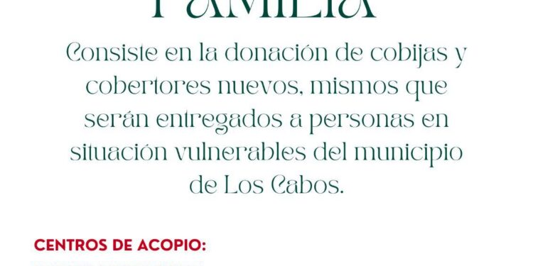 DIF CSL invita a la ciudadanía a donar cobijas y cobertores para personas vulnerables