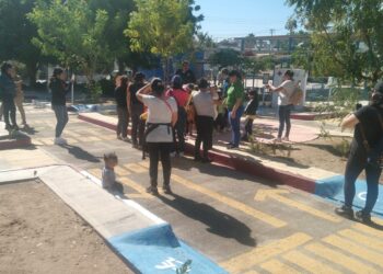 Con la finalidad de fomentar valores, principios y educación sobre las normas de tránsito a las niñas y niños, estudiantes de nivel preescolar visitaron el parque de Educación Vial Infantil