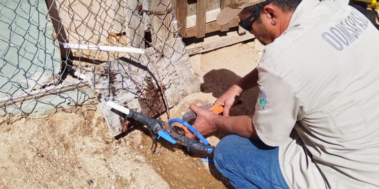 Se llevó a cabo un operativo de cortes a más de 25 tomas irregulares.