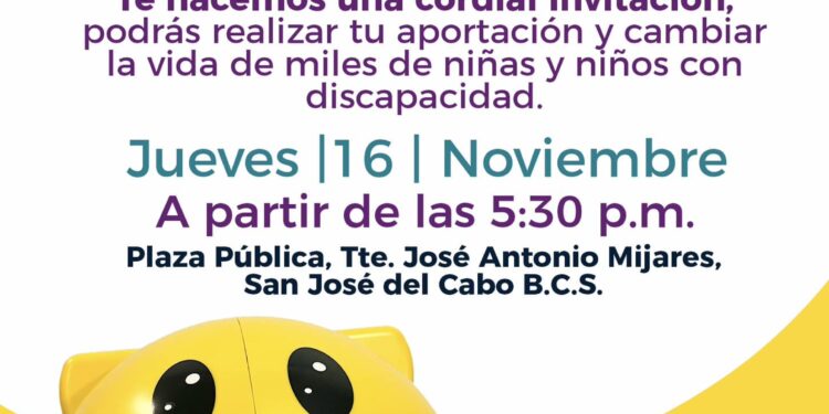 El Gobierno de Los Cabos a través del Instituto Municipal para el Desarrollo e Inclusión de Personas con Discapacidad (IMDIS), hace una cordial invitación a la población en general a sumarse al arranque del Boteo TELETÓN 2023.