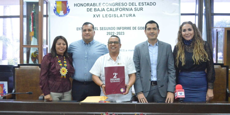 Recibe  Congreso el segundo informe el Gobierno del Estado 2022 y 2023
