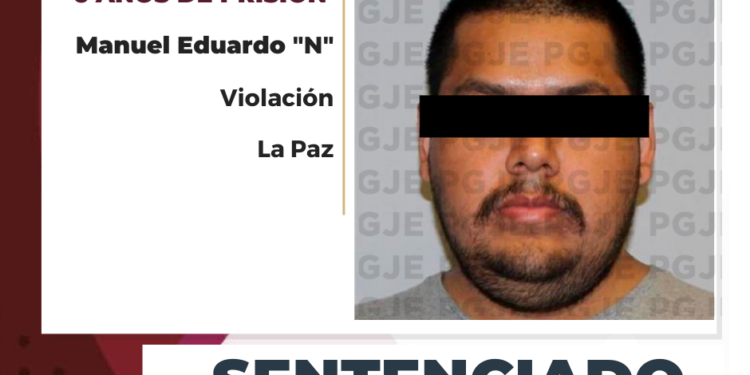 SENTENCIAN A MÁS DE 6 AÑOS DE PRISIÓN A RESPONSABLE DE VIOLACIÓN