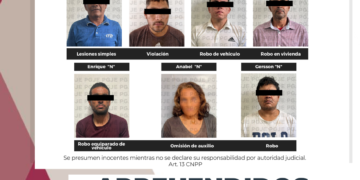 APREHENDE PGJE A 7 PERSONAS POR DIVERSOS DELITOS