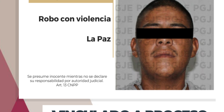 POR ROBO CON VIOLENCIA QUEDA EN PRISIÓN PREVENTIVA JUSTIFICADA