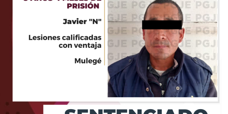 MEDIANTE PROCEDIMIENTO ABREVIADO LOGRA PGJE SENTENCIA DE MÁS 3 AÑOS DE PRISIÓN CONTRA CULPABLE DE LESIONES CALIFICADAS 