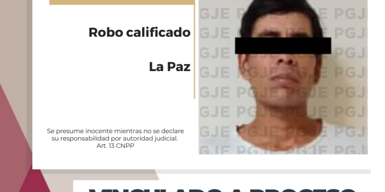 QUEDA CARLOS “N” VINCULADO A PROCESO POR ROBO A NEGOCIO EN LA PAZ