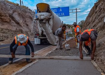 AVANZA CON RAPIDEZ LA REMODELACIÓN DEL ACCESO SUR A SANTA ROSALÍA