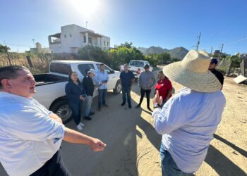 Se realizó un recorrido para verificar los avances de la obra de interconexión de red de agua potable