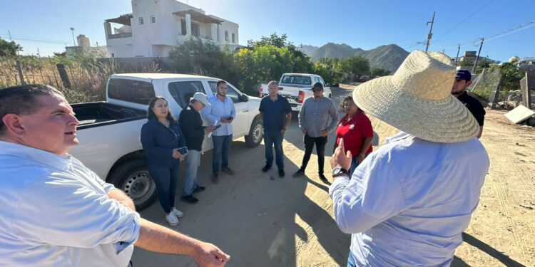 Se realizó un recorrido para verificar los avances de la obra de interconexión de red de agua potable