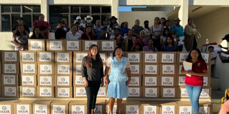 En días pasados se llevó a cabo la entrega de despensas a familias indígenas en colonias de Cabo San Lucas. 