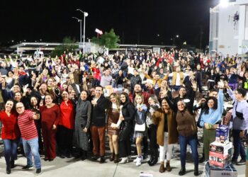 Celebran empleados municipales de La Paz convivencia con motivo de fin de año