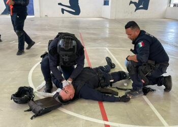 POLICÍAS ESTATALES SON CAPACITADOS EN MEDICINA TÁCTICA POR LA UNIPOL