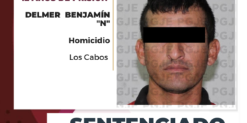   POR EL HOMICIDIO QUE COMETIÓ EN CABO SAN LUCAS OBTIENE PGJE SENTENCIA 12 DE AÑOS DE PRISIÓN PARA DELMER BENJAMÍN “N”