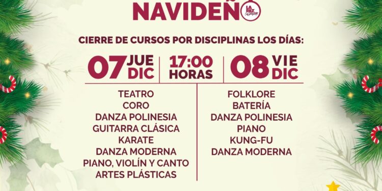 Realizarán clausura de los Cursos del Centro Municipal de las Artes