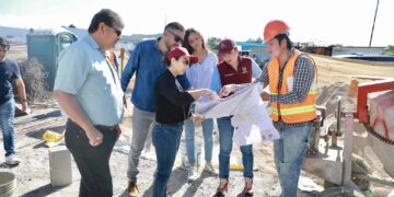 Supervisa Milena Quiroga la construcción de la Subcomandancia de Bomberos en Camino Real