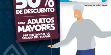 Para este 2024 se mantendrán vigentes los descuentos del 50% para las personas adultas mayores y/o con discapacidad