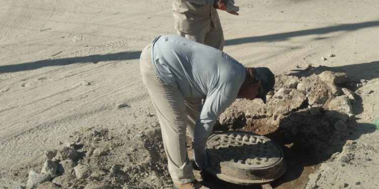 Primeros bacheos del año en las colonias Los Cangrejos, Jacarandas y 04 de Marzo en Cabo San Lucas