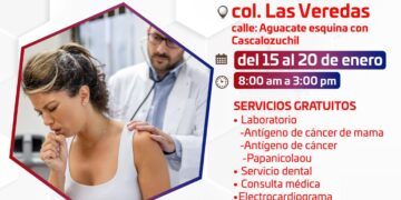 La Brigada Médica del Gobierno de Los Cabos permanecerá hasta este viernes 19 de enero en la colonia Las Veredas; acércate y aprovecha los servicios gratuitos