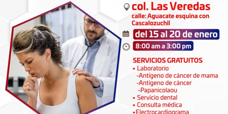 La Brigada Médica del Gobierno de Los Cabos permanecerá hasta este viernes 19 de enero en la colonia Las Veredas; acércate y aprovecha los servicios gratuitos
