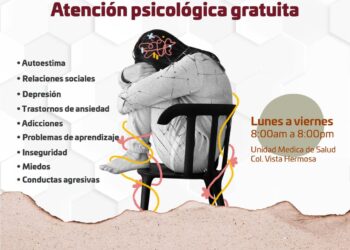 La Dirección Municipal de Salud encabezada por Juan Carlos Costich Pérez, de manera gratuita ofrece a la población el servicio de atención psicológica y emocional.