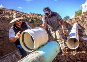 Concluye OOMSAPAS La Paz reparación de fuga en acueducto 1