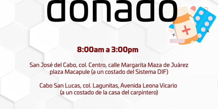 La Dirección Municipal de Salud continúa recibiendo medicamento donado de 8:00 de la mañana a 3:00 de la tarde las donaciones en sus oficinas.