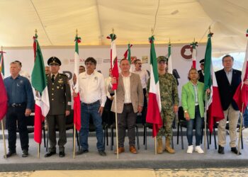 REALIZA GOBIERNO DEL ESTADO CEREMONIA CÍVICA DEL DÍA DE LA BANDERA