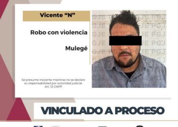 QUEDA EN PRISIÓN PREVENTIVA Y VINCULADO A PROCESO POR ROBO CON VIOLENCIA EN SANTA ROSALÍA