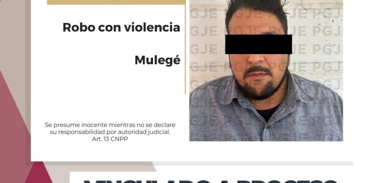 QUEDA EN PRISIÓN PREVENTIVA Y VINCULADO A PROCESO POR ROBO CON VIOLENCIA EN SANTA ROSALÍA