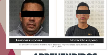 CUMPLIMENTA PGJE DOS ÓRDENES DE APREHENSIÓN POR DIVERSOS DELITOS