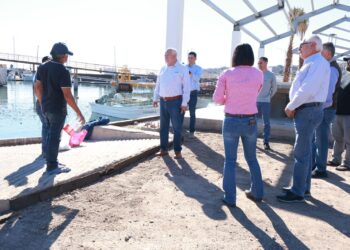 SUPERVISA GOBERNADOR VMCC, AVANCE DEL 55% DE LA CONSTRUCCIÓN DE VARADERO LA PLAYITA EN SANTA ROSALÍA