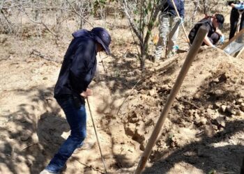 EN ATENCIÓN A DENUNCIA ANÓNIMA CIUDADANA LOCALIZAN INHUMACIÓN CLANDESTINA Y RESTOS HUMANOS EN LOS CABOS   