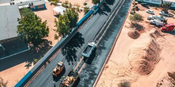 AVANZA OBRA DE PAVIMENTACIÓN EN VIZCAÍNO