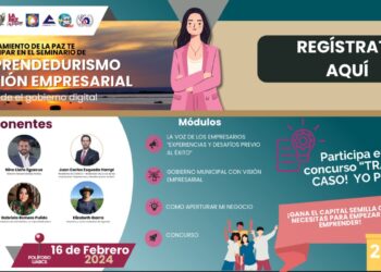 Invita Ayuntamiento al Seminario “Emprendedurismo y Gestión Empresarial desde el Gobierno Digital”