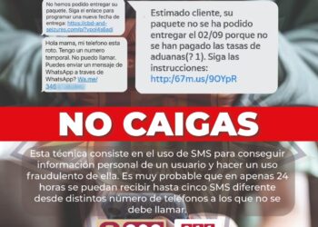 una nueva forma de robo de información, este método delictivo se llama “Smishing”