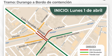 lunes 1 de abril de 2024, se iniciará la construcción del puente tipo cajón en el bulevar Luis Donaldo Colosio, tramo de calle Durango a Bordo de contención, en la ciudad de La Paz