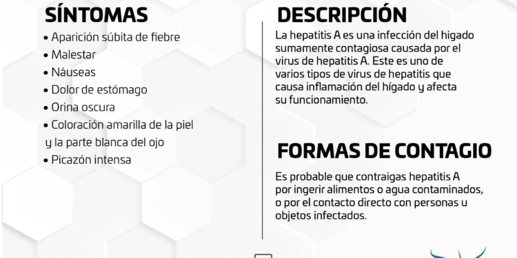 La Dirección Municipal de Salud de Los Cabos hace un llamado a la ciudadanía a tomar medidas preventivas para evitar el virus de la hepatitis