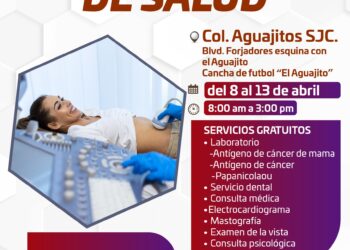 La Dirección Municipal de Salud informa que a partir de este 08 y hasta el 13 de abril las unidades de las Brigadas Médicas estarán ubicadas en la colonia Aguajitos